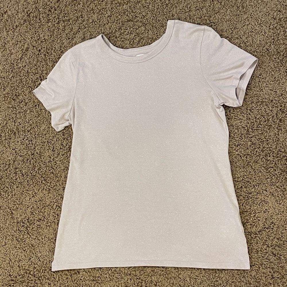 Women's Light Pink Sparkly Top